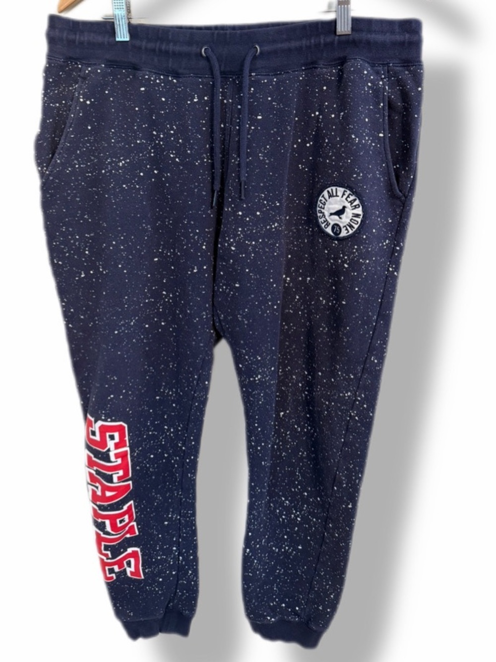 Staple Pigeon Speckled Jogger Sweatpants Navy Streetwear Men’s XL